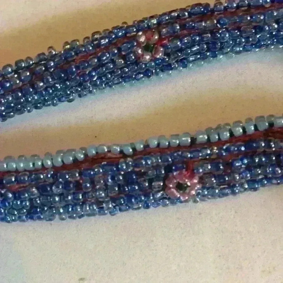 Karma Silk and and Beaded Handbag. Floral Vintage - Picture 11 of 12